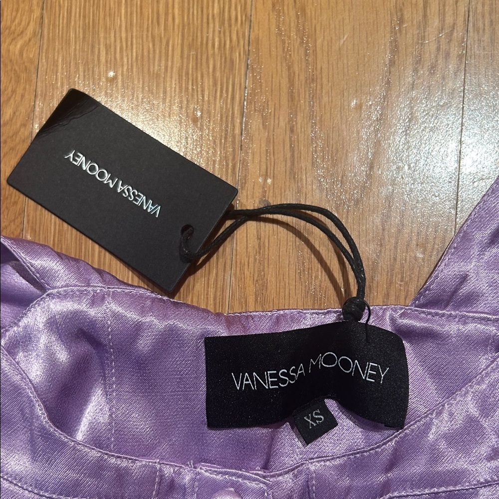 Vanessa Mooney Lavender Satin Top - Picture 5 of 5
